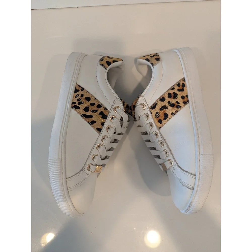 Holland Cooper Knightsbridge Court Trainer Size UK 3 Us 5-5.5 Sneakers Leopard